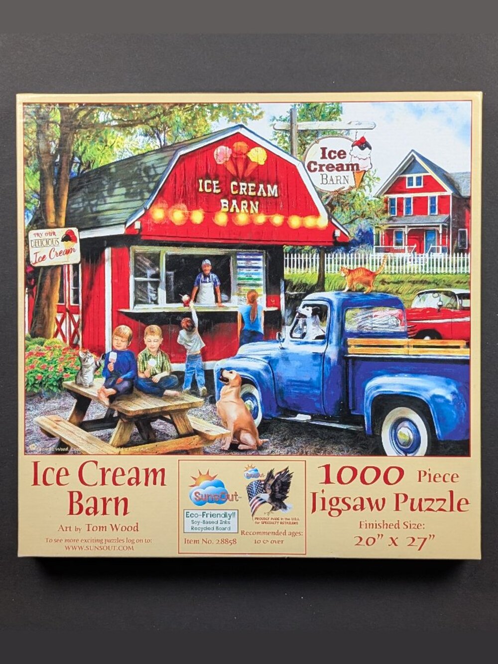 SunsOut Ice Cream Barn 1000 Piece Jigsaw Puzzle